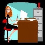 Girl at Computer Girl at Computer