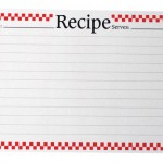 recipe card