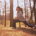 Woman Stretching Before Workout