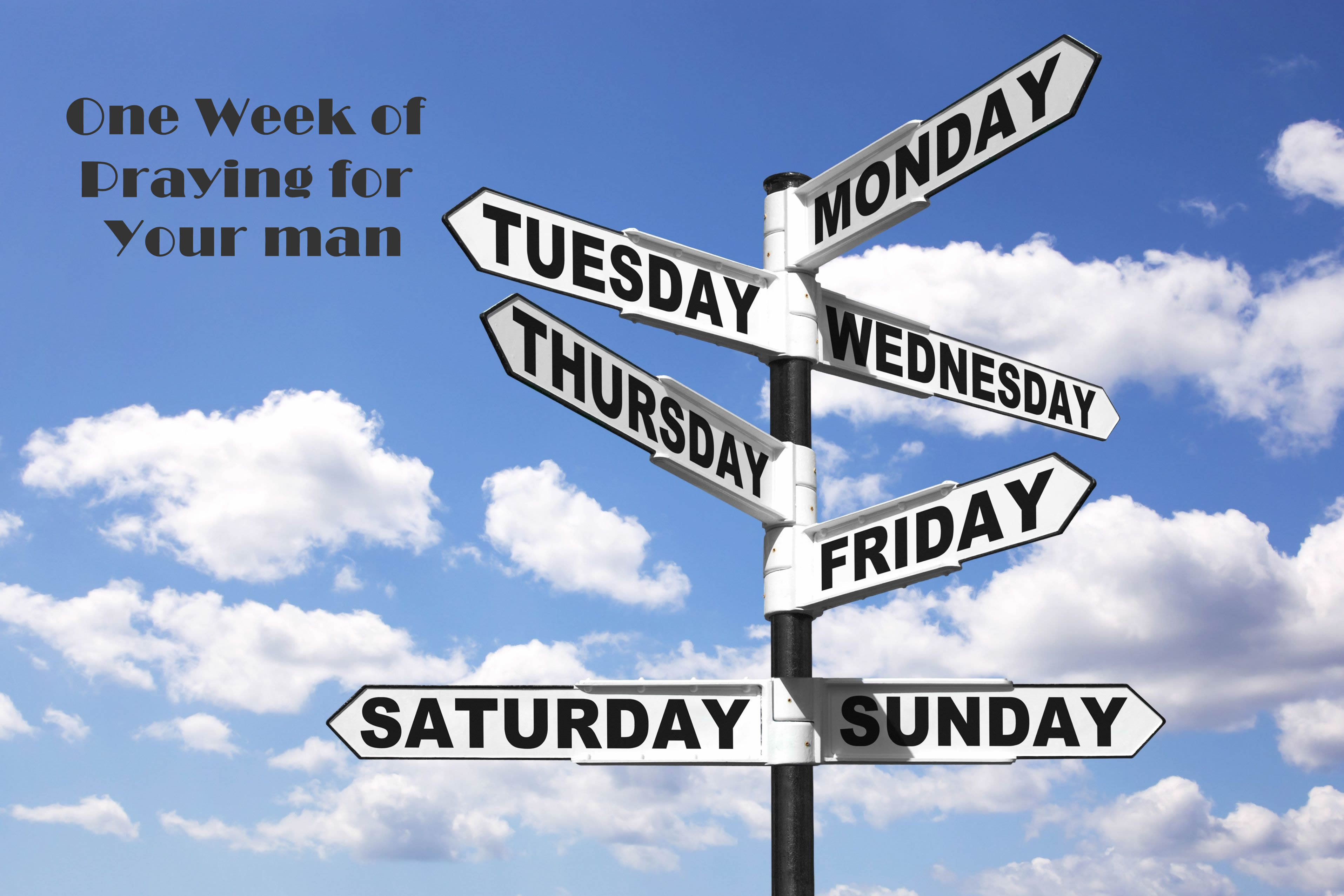 One week of Praying for Your Man