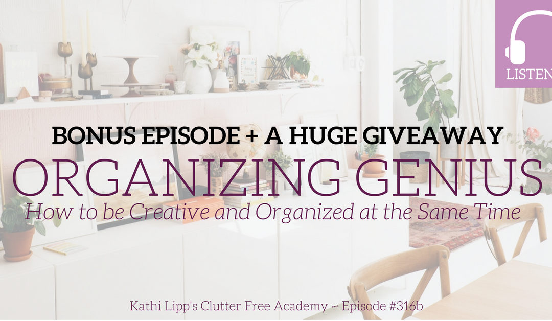 BONUS Episode #316b- Organizing Genius: How to be Creative and Organized at the Same Time