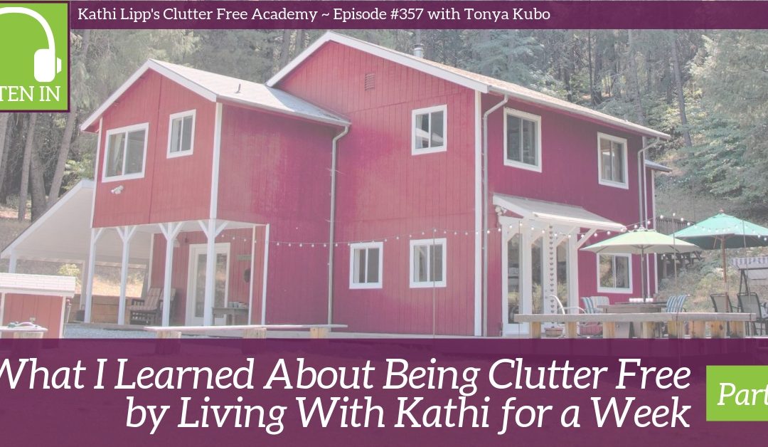#357 What I Learned About Being Clutter Free by Living with Kathi for a Week Part 1 with Tonya Kubo