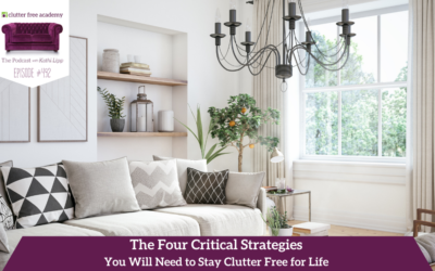 492: The Four Critical Strategies You Will Need to Stay Clutter Free for Life