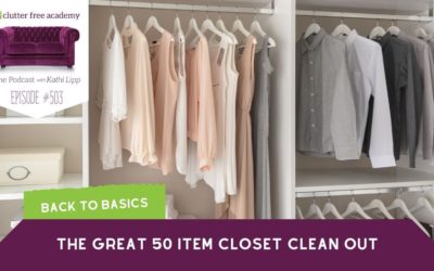 #503 The Great 50 Item Closet Clean Out