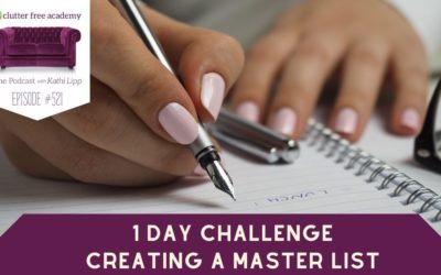 #521 One Day Challenge: Creating a Master List