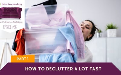 #561 How to Declutter A Lot – FAST- Part 1