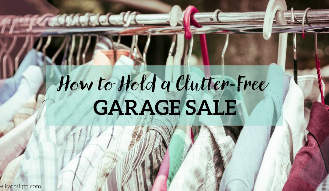 How to Hold a Clutter-Free Garage Sale